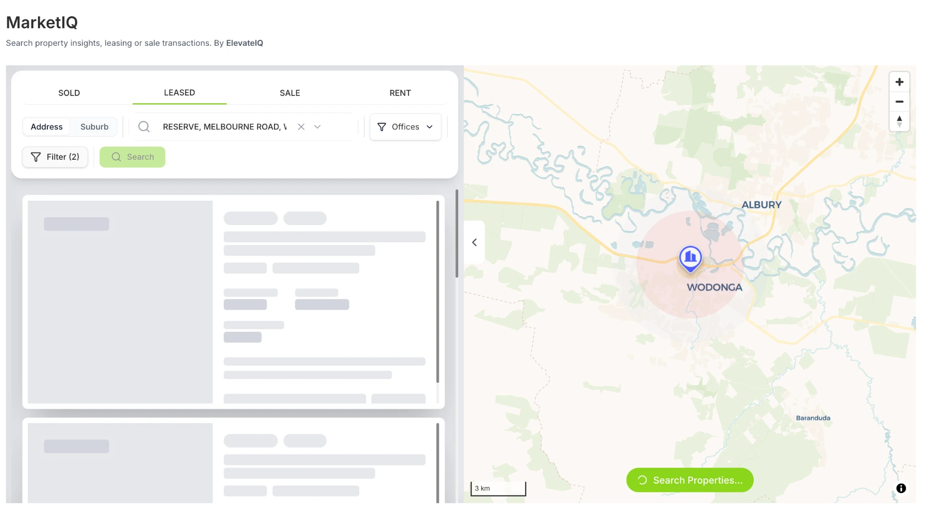 rePrecinct requirement search matching an industrial tenant brief to available properties
